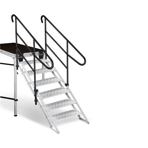 Escalera de aluminio 6 peldaños escenarios con alturas de 900 a 1800 mm ECP-6 Escalera de aluminio 6 peldaños escenarios con alturas de 900 a 1800 mm ECP-6
