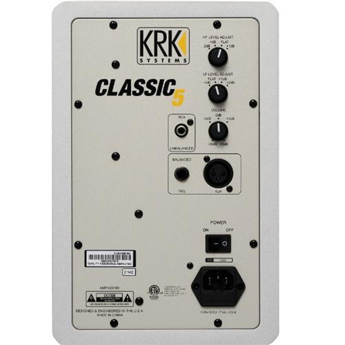 Monitor KRK CLASSIC 5" SB activo 2 vias SILVER BLACK (1 Unidad)