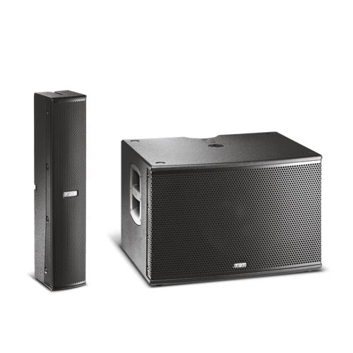 Sistema integrado Line Array compacto 600W + 400W RMS VERTUS CS 1000