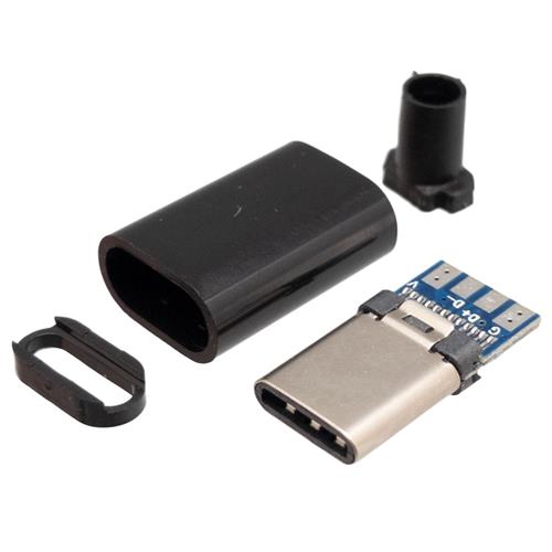 Conector USB-C 3.1 macho aereo soldar