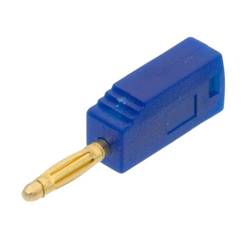 Banana macho enchufable azul 2mm 6A 60V