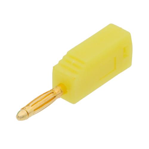 Banana macho enchufable amarilla 2mm 6A 60V