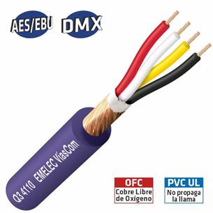 Cable balanceado digital 1x4x0,22 mm² 110O AES/EBU y DMX azul Q3 4110 2