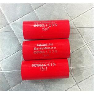 Condensador MKP filtro altavoz 15uF 400V axial