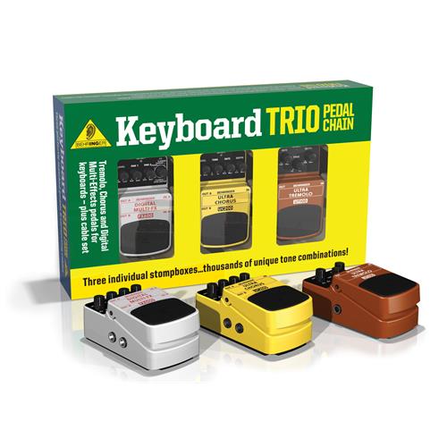 Paquete de 3 pedales de efectos Keyboard Trio TPK989