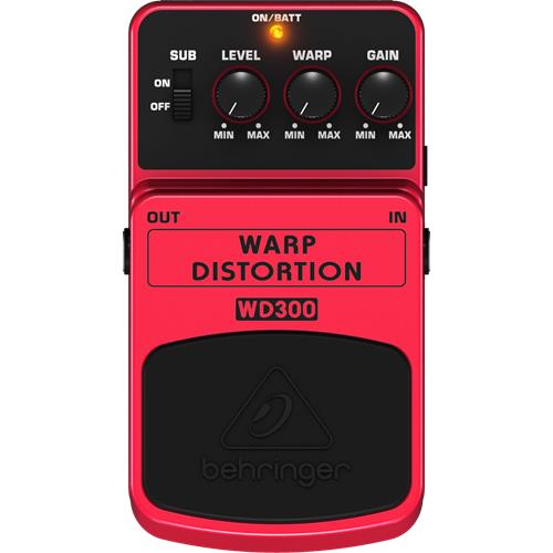 Pedal de efectos Warp Distortion WD300 Pedal de efectos Warp Distortion WD300