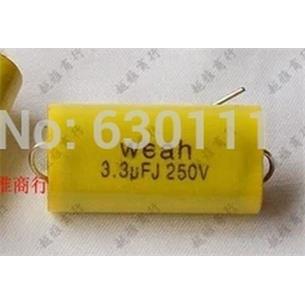 Condensador MKP filtro altavoz 3,3uF 250V axial