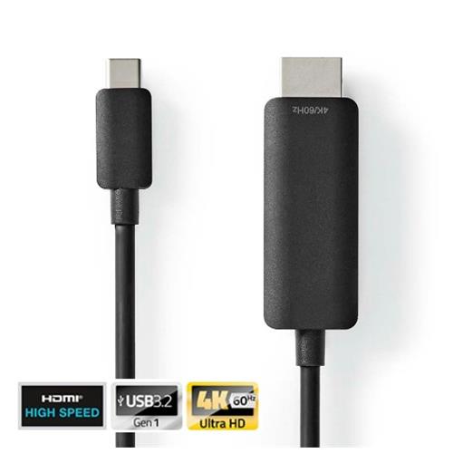 Adaptador USB-C a Hdmi 4K-60Hz 1mts Nedis