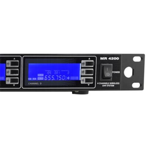 Sistema inalámbrico cuádruple con 4 micrófonos de solapa MR 4200/2
