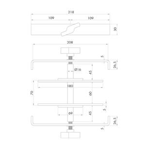Sistema de unión de acero inoxidable para cuatro patas TMU-08 2