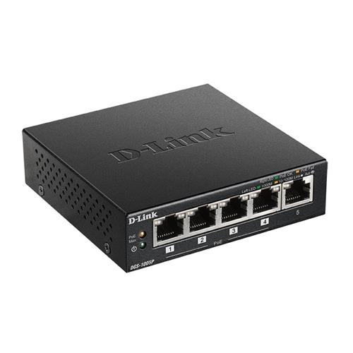 Switch 5P 10/100/1000 D-Link DGS-1005P (4 POE)