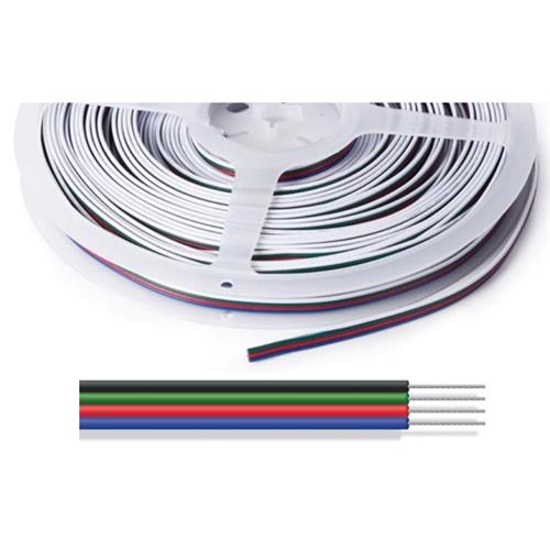 Cable plano RGB LED 4x0,33mm