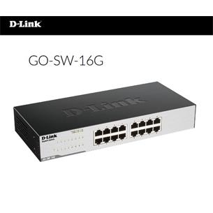 Switch 16 puertos 10/100/1000 D-Link GO-SW-16G