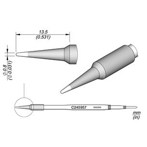 Cartucho Advanced conico C245-957 0,8mm JBC