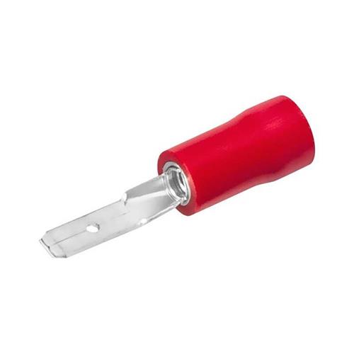 Terminal faston macho aislado rojo 2,8mm