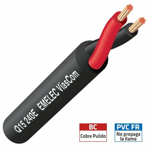 Cable manguera altavoz flexible 2 x 4mm Q15-240E Cable manguera altavoz flexible 2 x 4mm Q15-240E