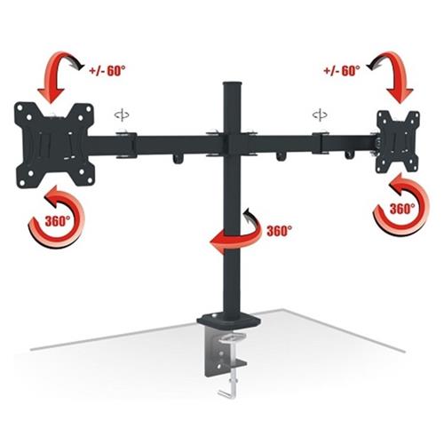 Soporte doble monitor SP32 13-27"