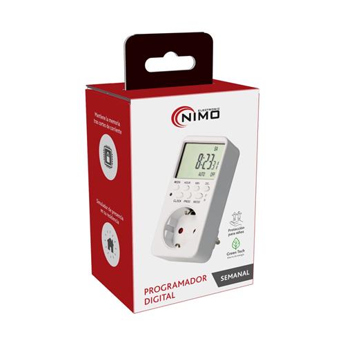 Programador digital diario y semanal max. 3680W