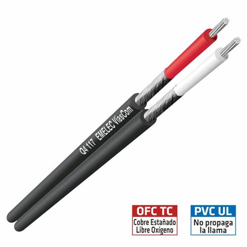 Cable audio paralelo dual 2x0,09mm Q4-117