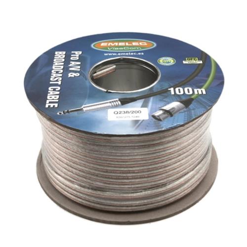 Cable altavoz paralelo transpar.2x2mm OFC Q238/200