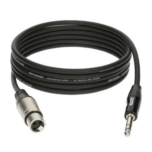 Cable XLR hembra - Jack 6,3mm stereo Long. 3m. GRG1FP03.0