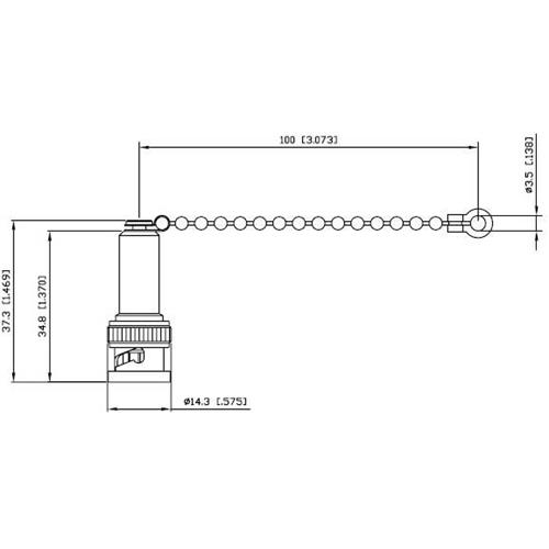 Terminacion BNC 75 ohms 1/2 W 400mhz Alfar