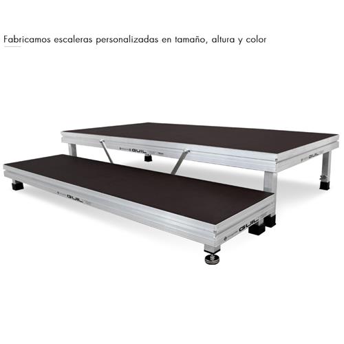 Escalera modular de aluminio y madera de abedul ECT20-40
