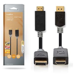 Cable video Displayport/HDMI 4K 30Hz 2 mts
