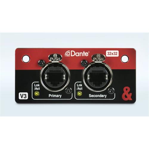 Tarjeta de audio en red DANTE 32x 32 M-SQ-DANT32