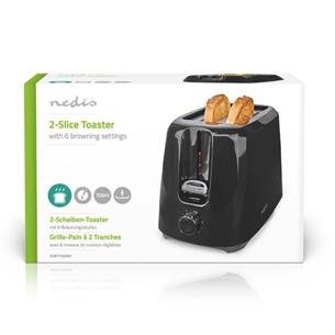 Tostadora 700 W para 2 rebanadas Nedis