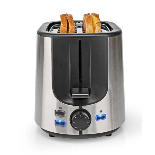 Tostadora 1000 W para 2 rebanadas Nedis