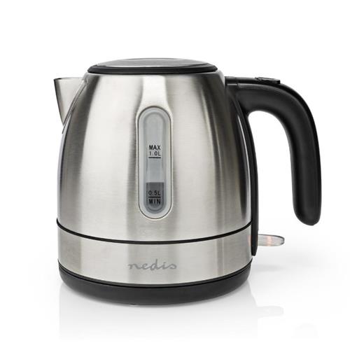 Hervidor eléctrico 1L Inox. 360 Nedis