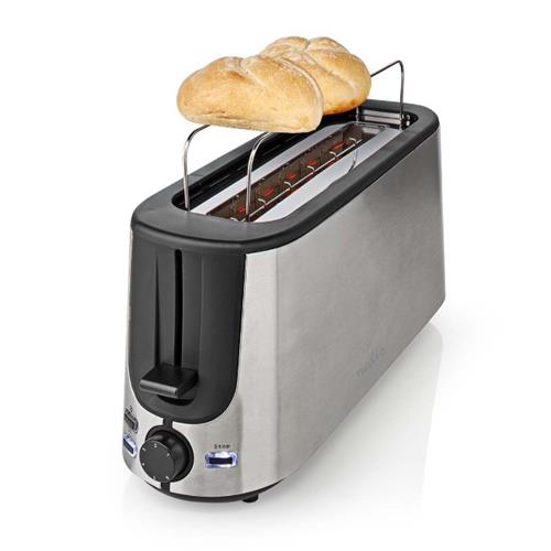 Tostadora 1000 W 6N Ranura larga  Nedis