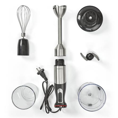 Batidora de mano 800 W + accesorios Nedis