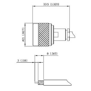Conector N macho RG58 clamp Alfar