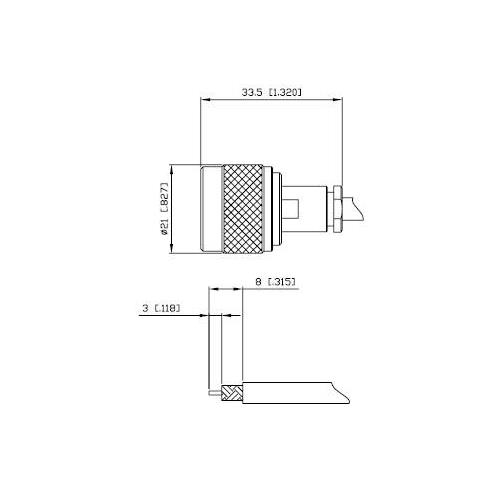 Conector N macho RG58 clamp Alfar