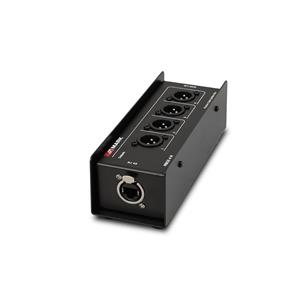 Caja de conexión de 4 canales para cable CAT. 4x XLR3 macho MBOX 4 M