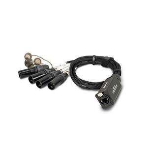 Splitter aéreo de 4 canales para cable CAT. 4x XLR3 macho
