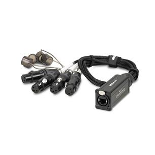 Splitter aéreo de 4 canales para cable CAT. 4x XLR3 hembra MSS 4 F