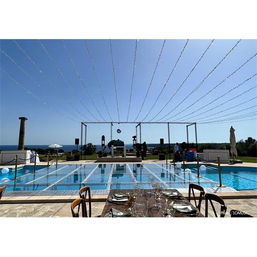 Tarima de 1x1m com metacrilato transparente TM440-M/2X1