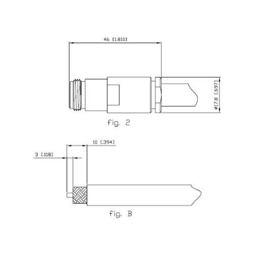 Conector N hembra RG213 clamp Alfar