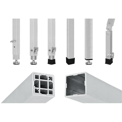 Tarima de 1x1m com metacrilato transparente TM440-M/2X1