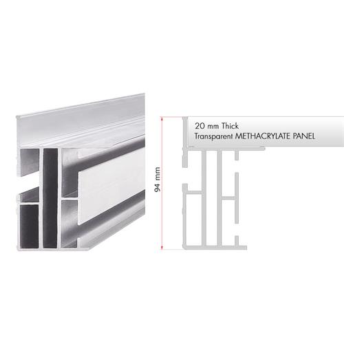 Tarima de 1x1m com metacrilato transparente TM440-M/2X1