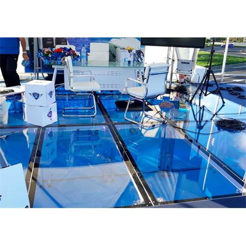 Tarima de 1x1m com metacrilato transparente TM440-M/2X1