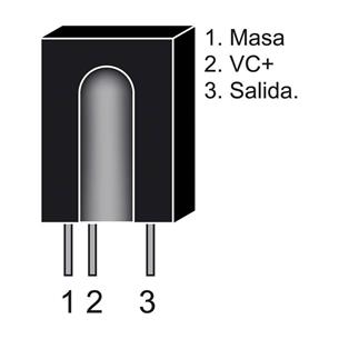 Receptor de infrarrojos TSOP31230 2.5-5.5V 30kHz 45º 3 pines