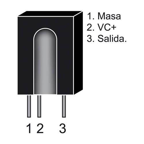 Receptor de infrarrojos TSOP31230 2.5-5.5V 30kHz 45º 3 pines