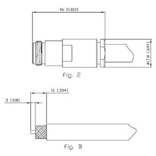 Conector N hembra LMR400 clamp Alfar