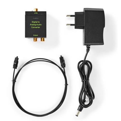 Convertidor audio digital optico a RCA analogico + auricular