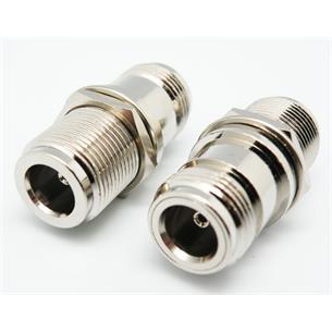 Adaptador N hembra hembra 50ohm con rosca