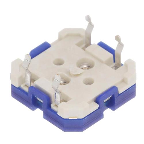 Pulsador tacto horizontal 4 pines 12x12, paso 10mm, membrana